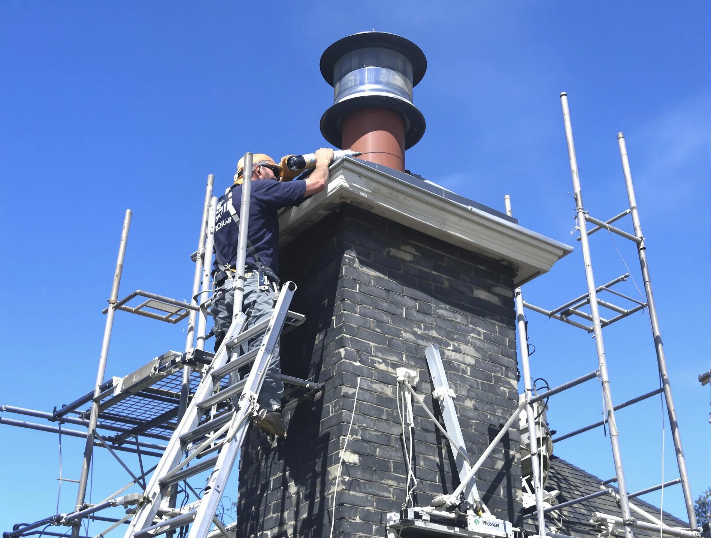Sturdy chimney crown finished by Baldwin Chimney Sweep in Baldwin, PA