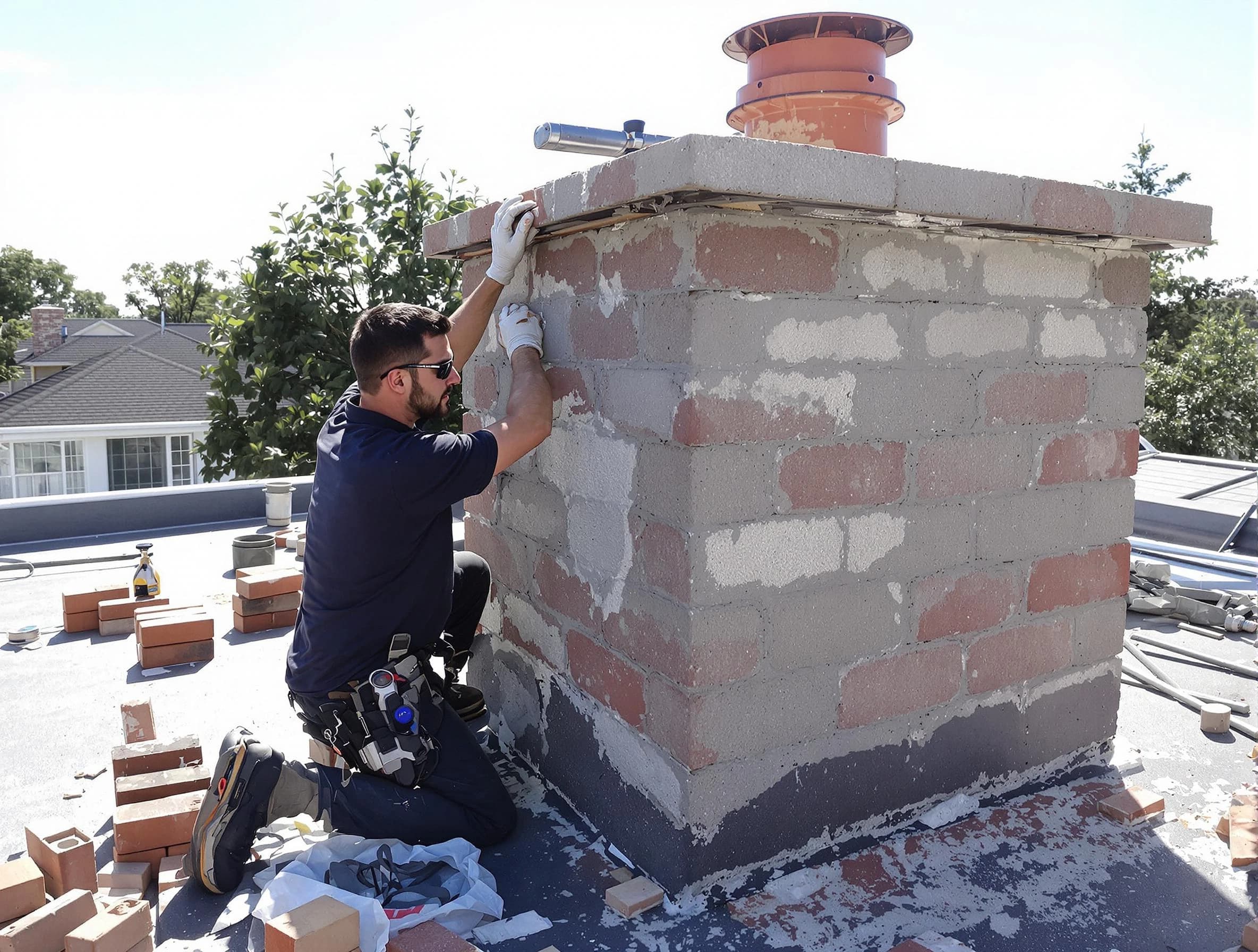 Advanced chimney repair process by Baldwin Chimney Sweep in Baldwin, PA