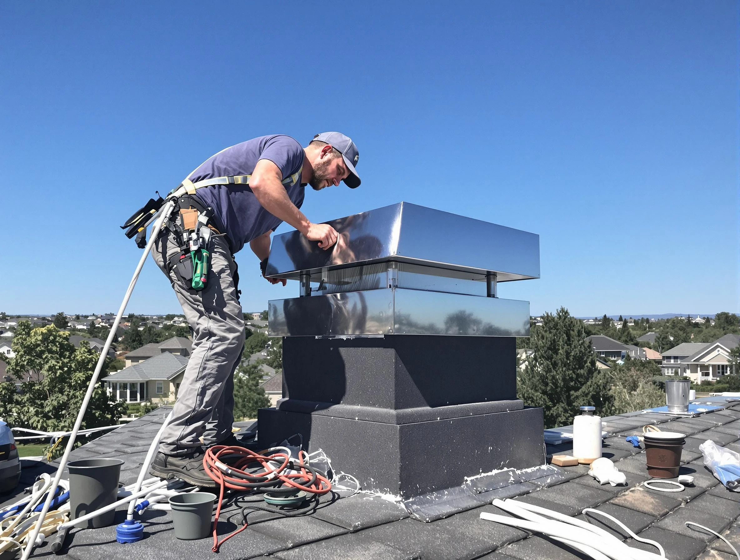 Chimney Cap Services in Baldwin