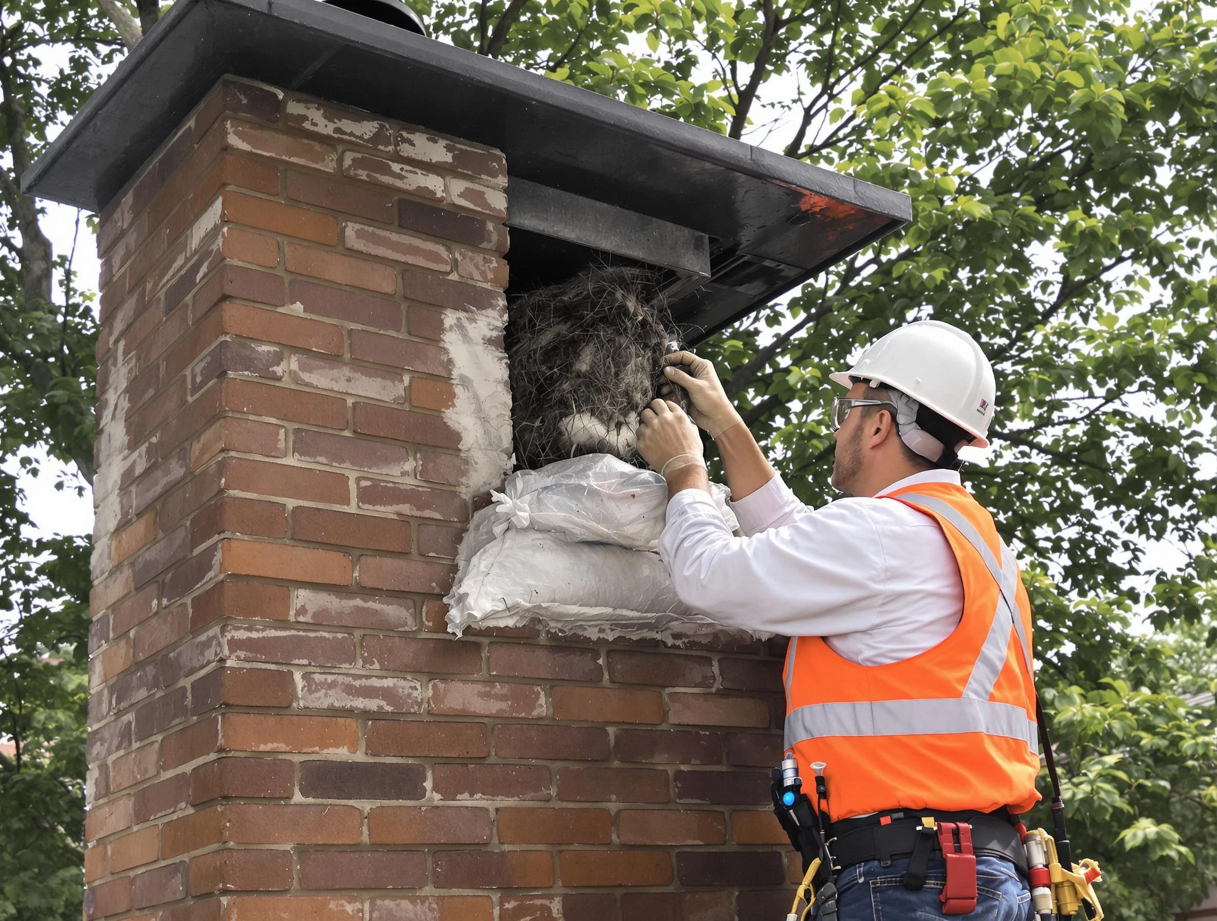 Humane removal of debris and animals by Baldwin Chimney Sweep in Baldwin, PA
