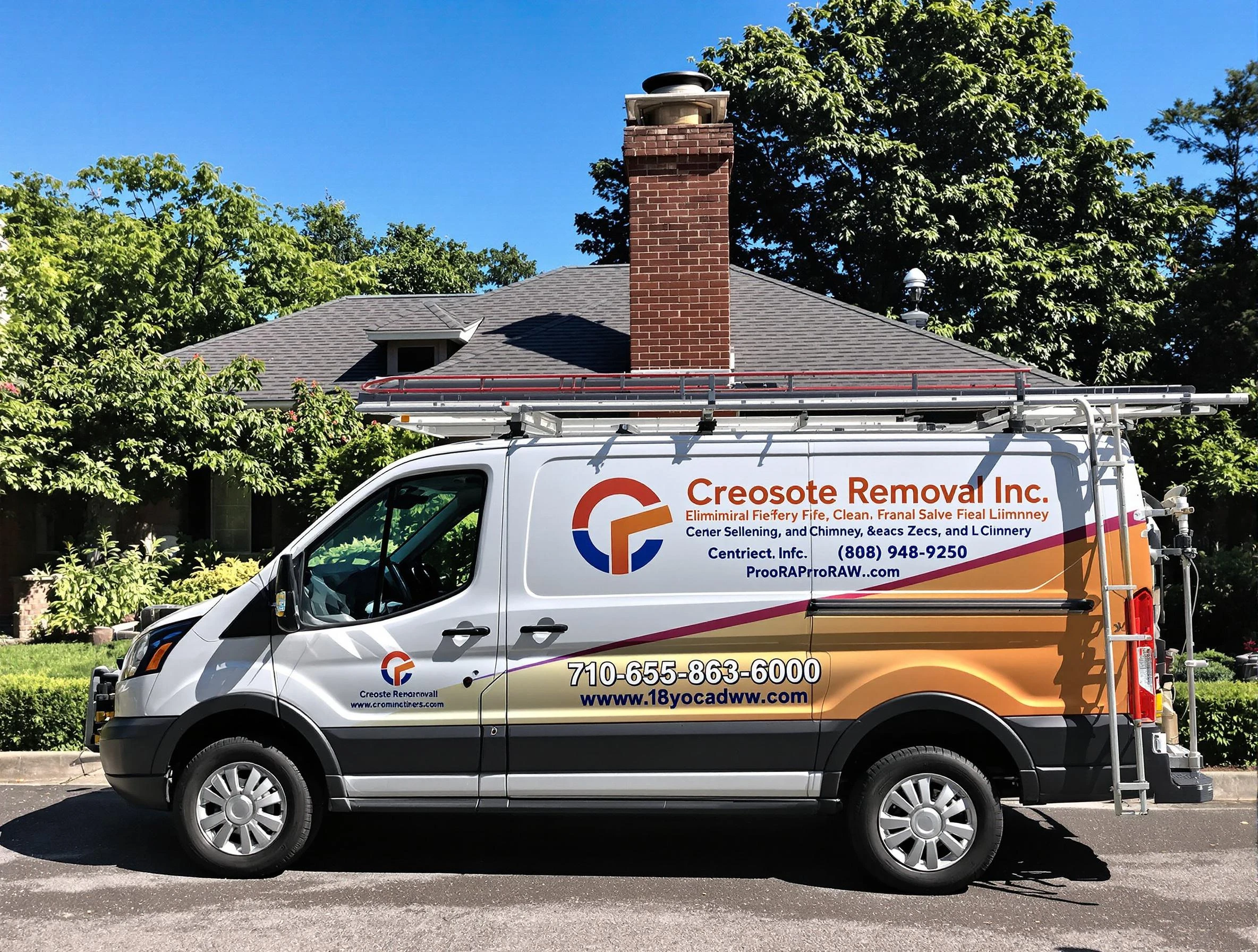Baldwin Chimney Sweep technician removing creosote safely in Baldwin, PA
